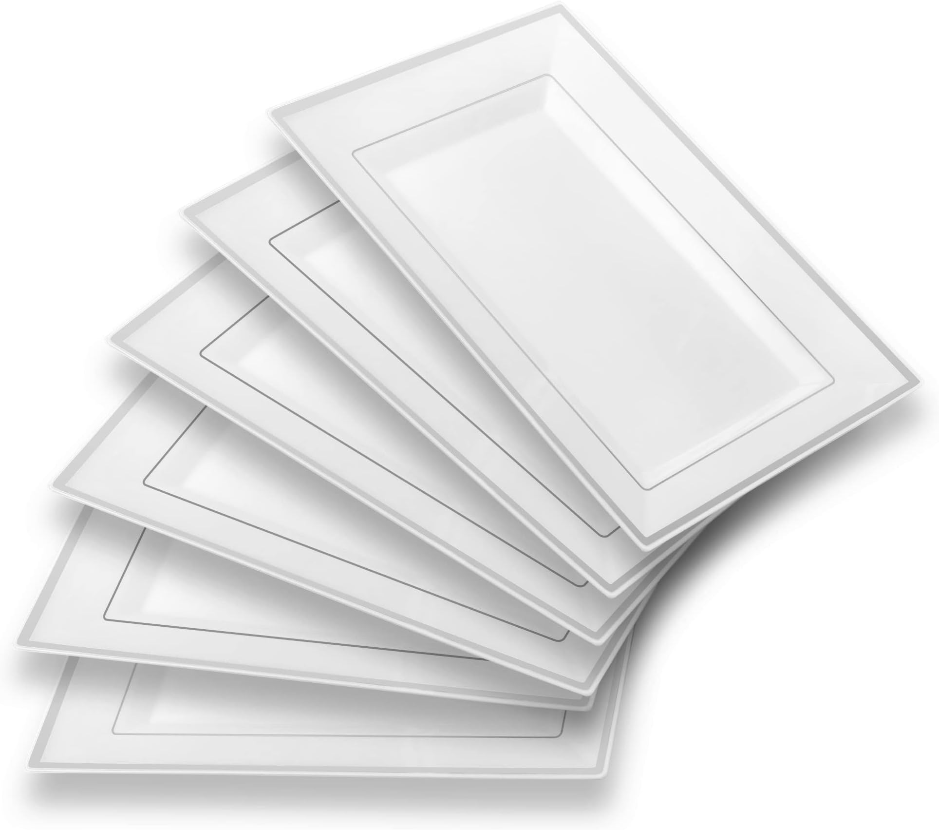 Mint Living Elegant Plastic Serving Tray & Platter Set