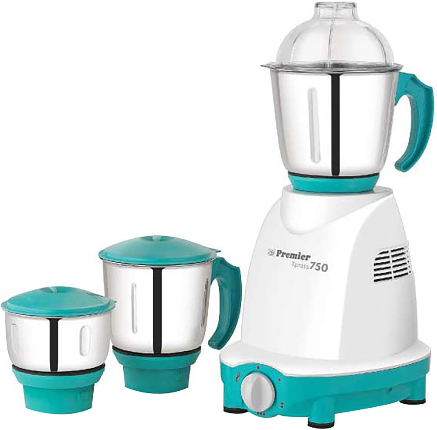 Premier Xpress Ruby PLUS KM Mixer Grinder, 750W, 3 Jars (Green White)