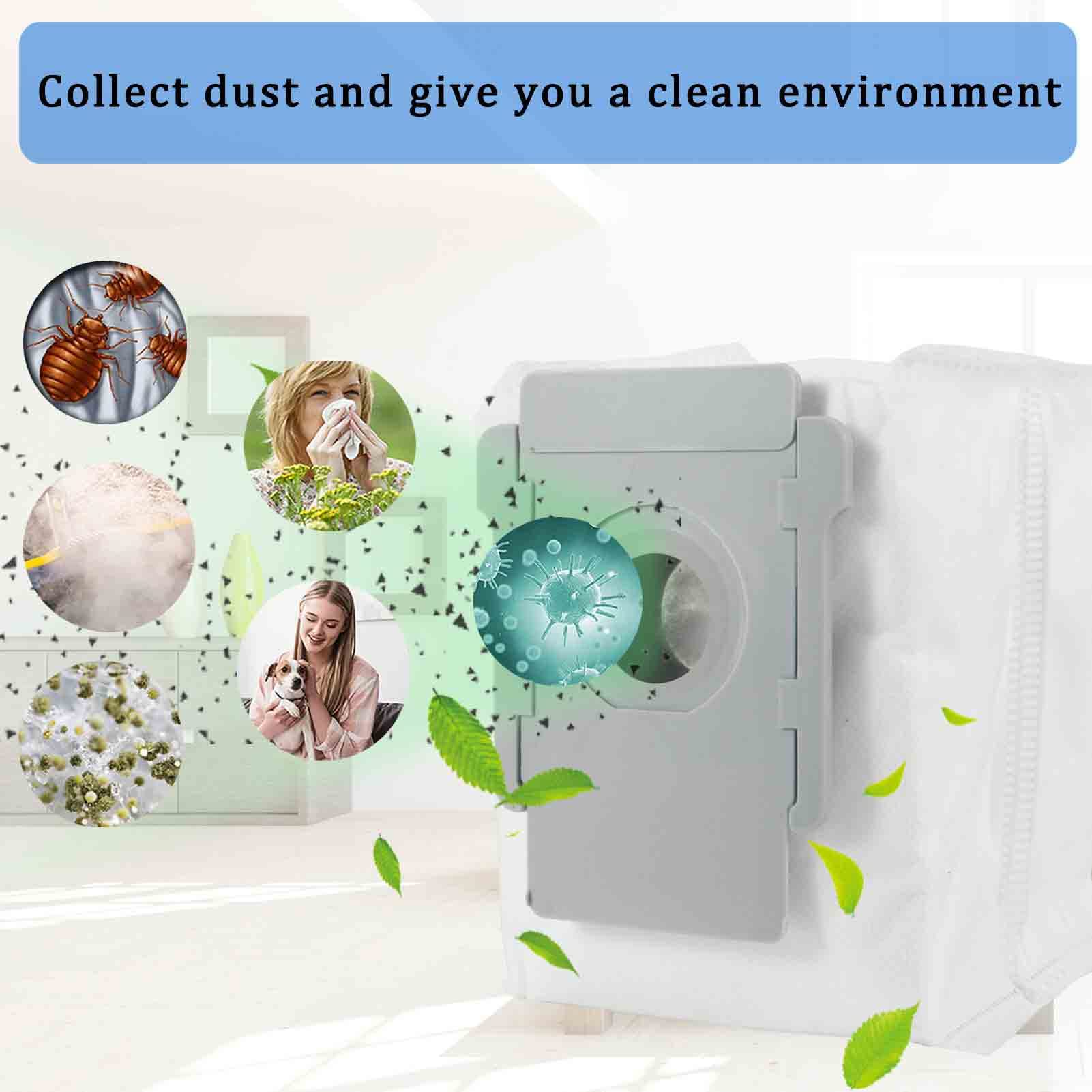 12 Sacs Aspirateur Pour IRobot Roomba I/s/j Series - Compatible I7+, S9+, J7+