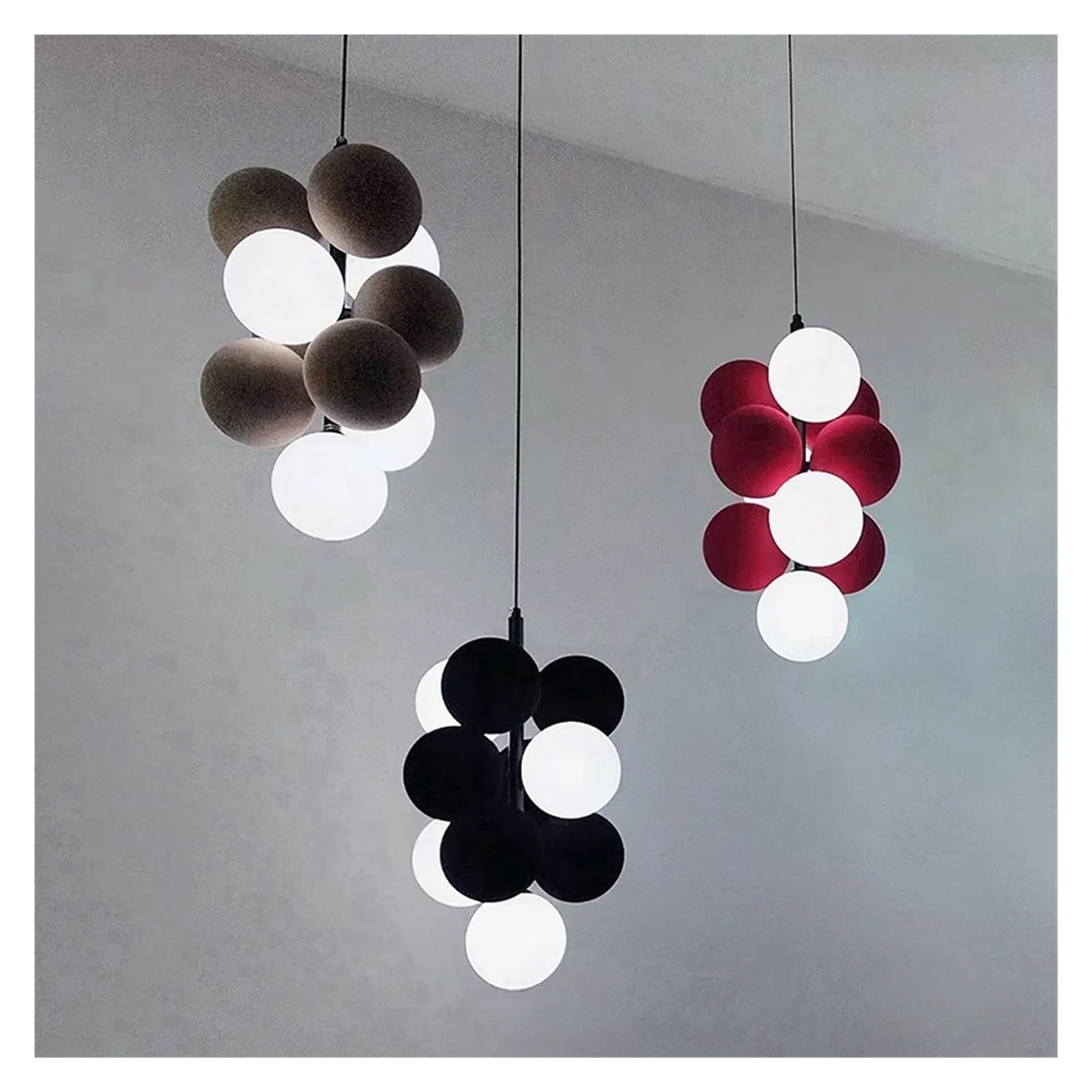 Lustre éclairage suédois créatif suspension luminaire salon chambre boule verre