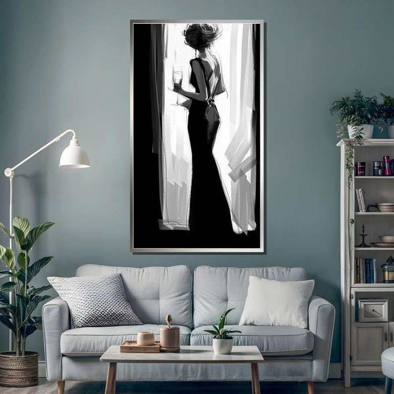 Peinture sur toile glamour chic de qualité supérieure