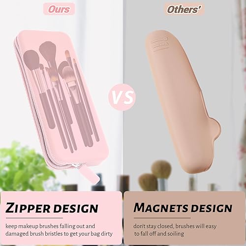 Miniatura 5 de Sakolla Soporte para brochas de maquillaje de viaje, Regular Rosa