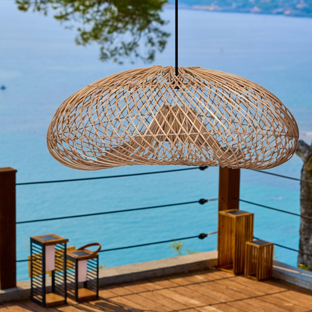 Lumisky SEVIA OUTDOOR CABLE Suspension extérieure en rotin naturel 5m
