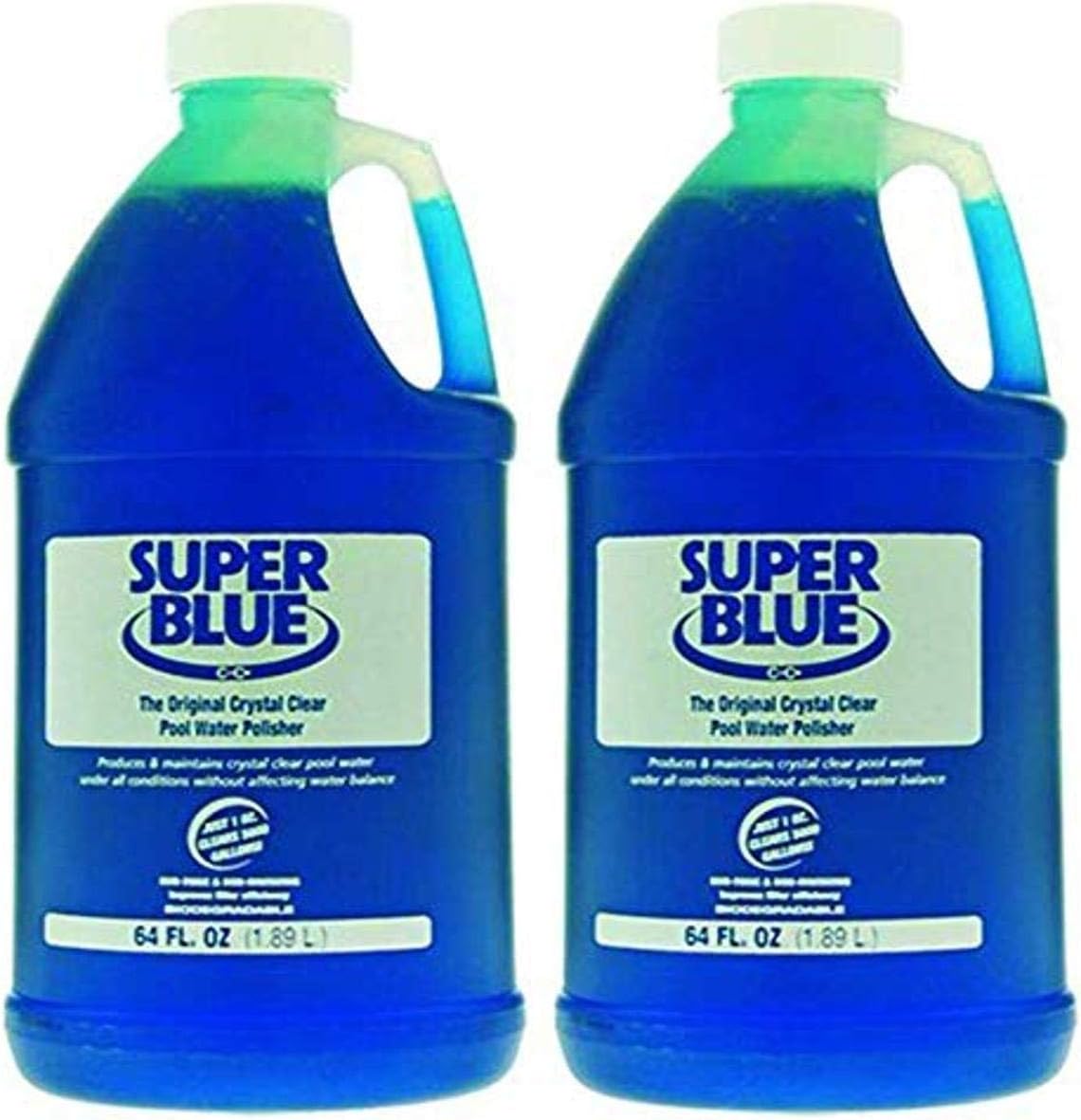 GLB 20155A02 Super Blue Pool Clarifier, 2Pack Patio