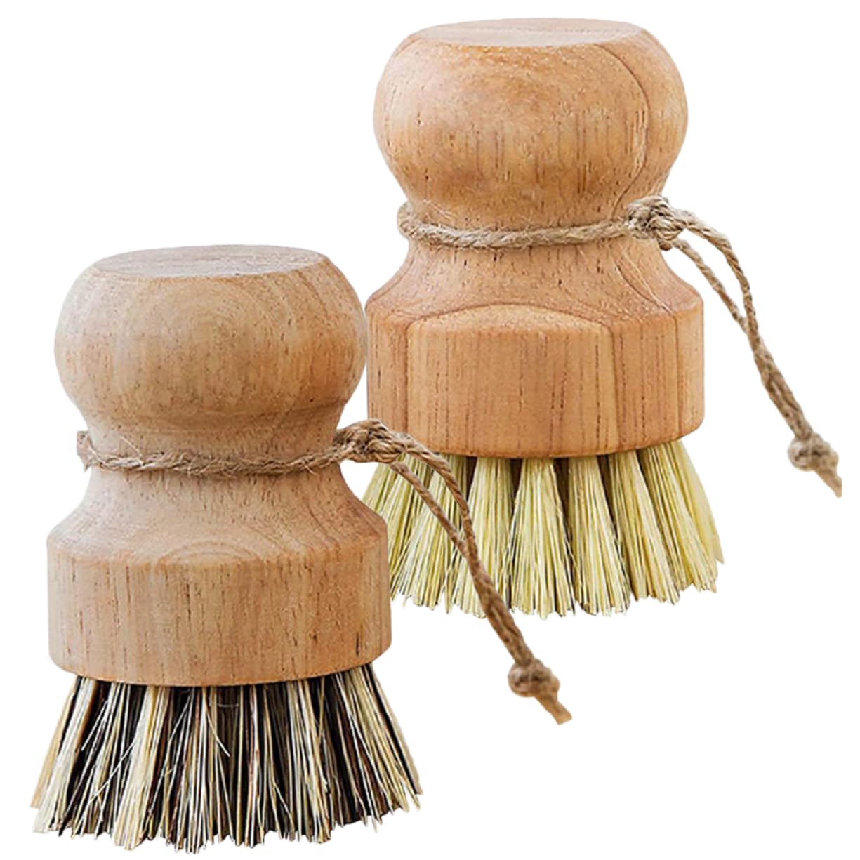 TOPBATHY 4 Juegos Juego De Cepillos para Platos De Cocina Cepillo Recogedor Cepillo para Platos con Dosificador De Jabón Acondicionador De Tela Cacerola Hundir De Madera 4 Uds * 4