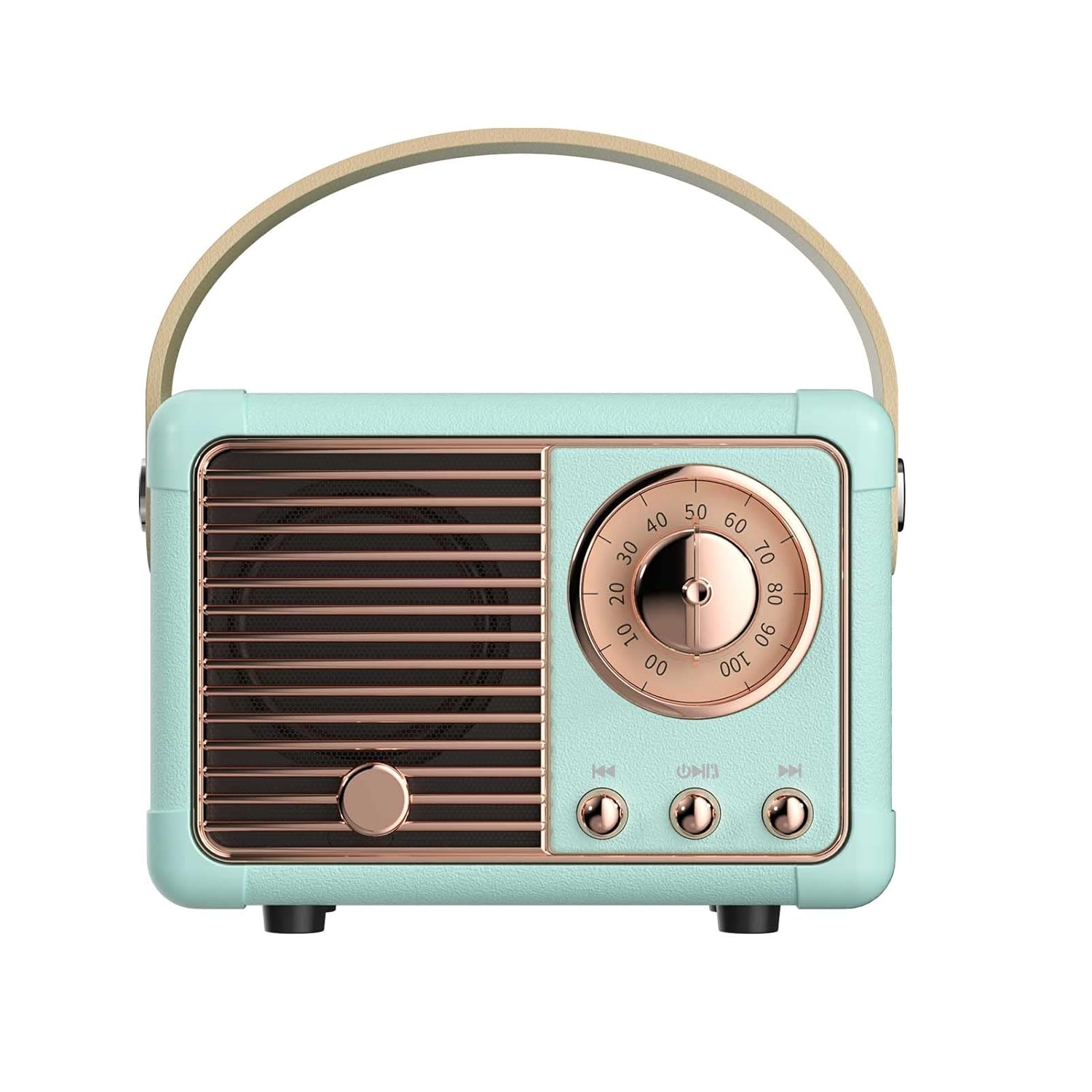 Dosmix Retro Bluetooth Speaker Vintage Decor Small Wireless Bluetooth Speaker Cute Old Fashion Style for Kitchen Desk Bedroom