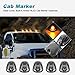 Partsam LED Cab Marker Roof Running Lights 5PCS Clear Lens 9LED Amber Top Lights Compatible with Dodge Ram 1500 2500 3500 4500 5500 2003-2018 SUV Truck Pickup RV