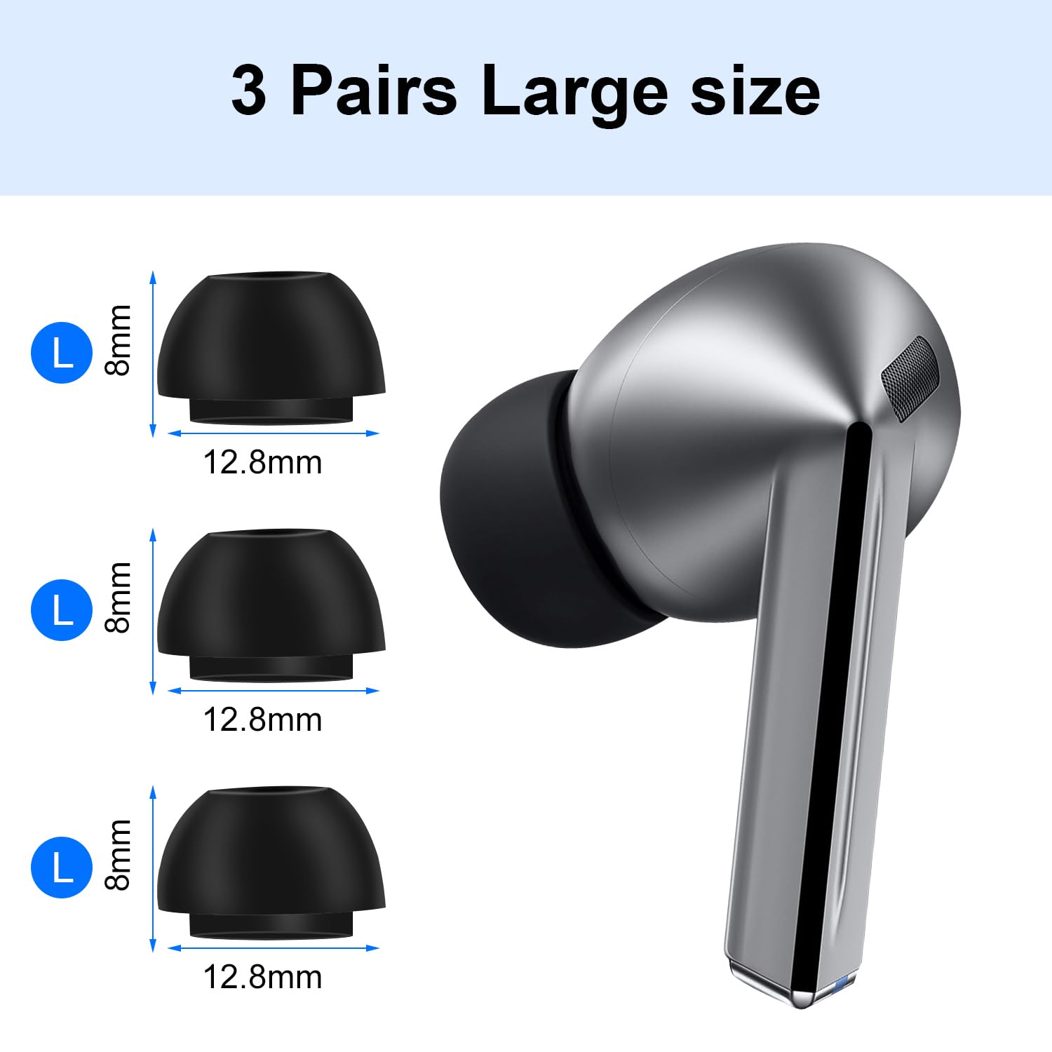 Amazon | Samsung Galaxy Buds3 Pro用フォームイヤーチップ