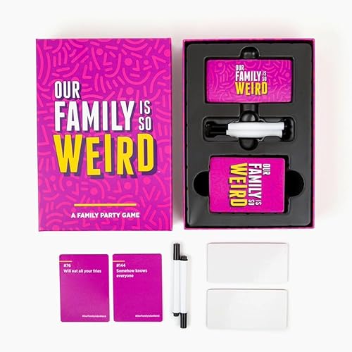 Miniatura 6 de Our Family is So Weird - Un divertido juego de cartas de fiesta familiar para decidir quién es más propenso a la idea para niños, adultos y grupos |