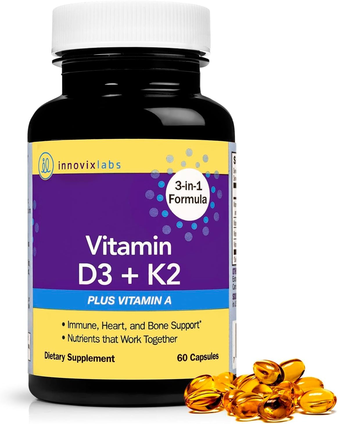InnovixLabs Vitamin D3 K2 Supplement ADK with VIT Kuwait Ubuy