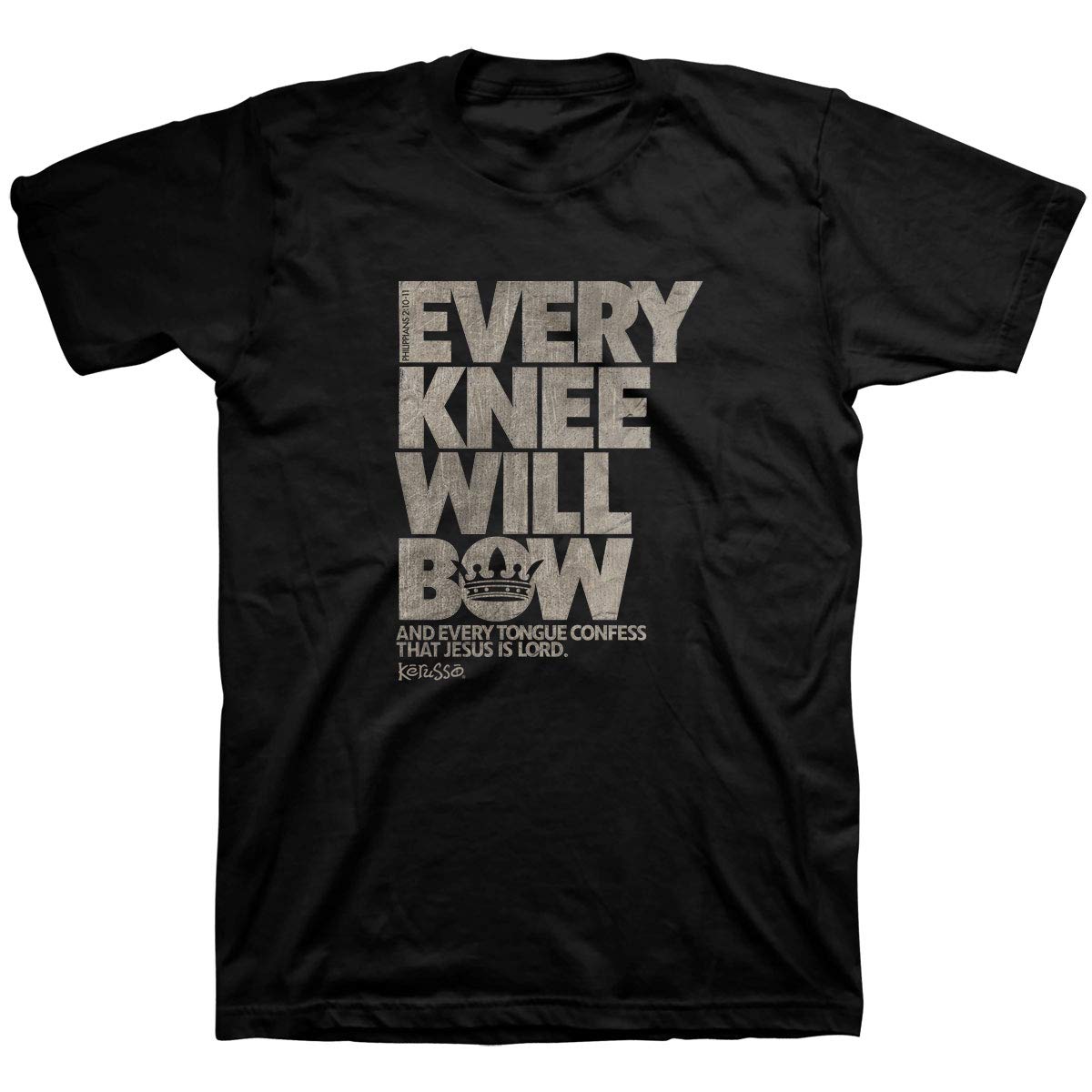 KerussoAdult Men's T-Shirt Every Knee - Black