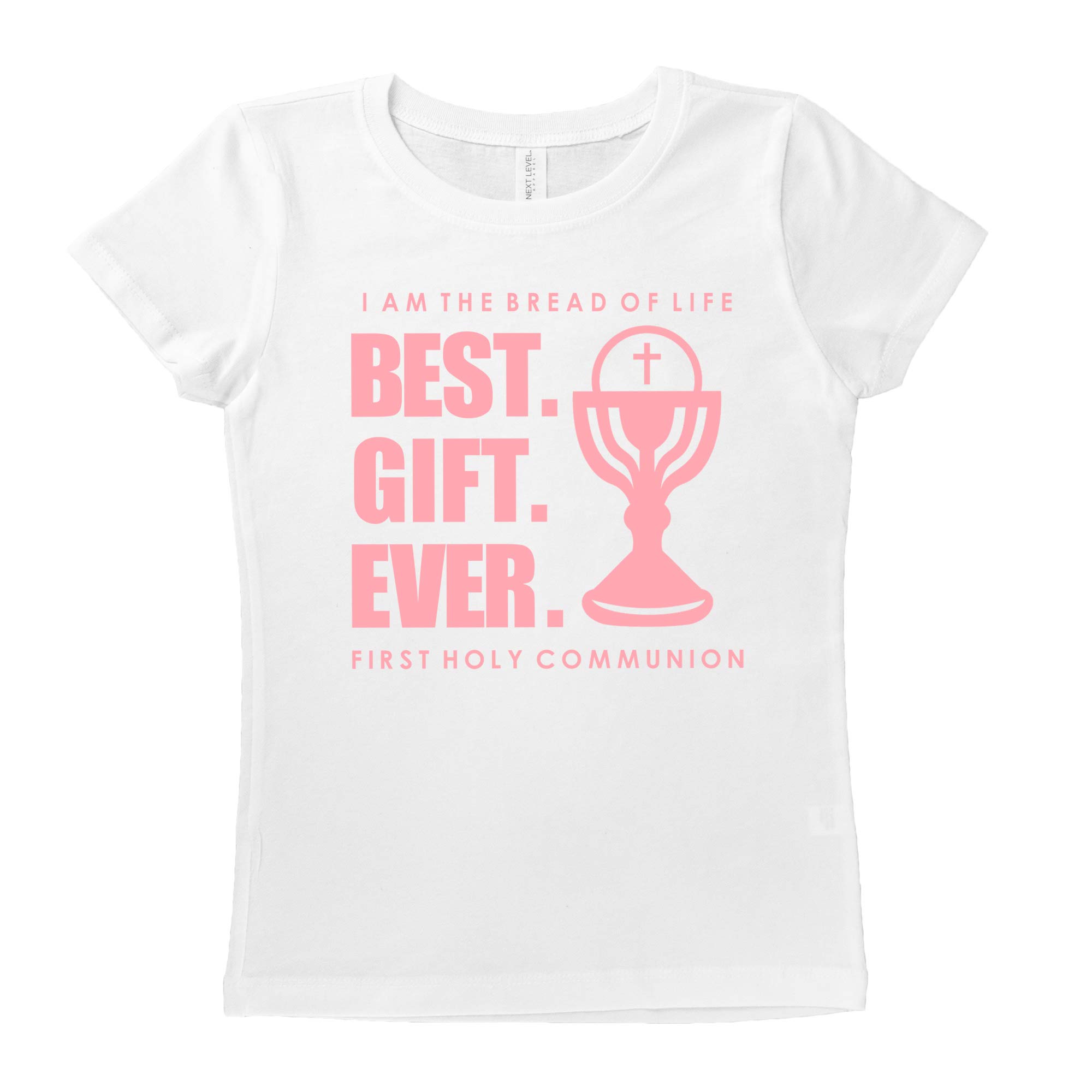 First Holy Communion T-Shirt for Boys and Girls, Catholic Sacrament Gift