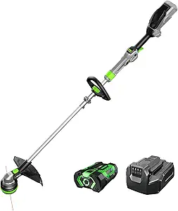 EGO Power+ ST1511T 15-Inch 56-Volt Lithium-Ion Cordless POWERLOAD String Trimmer Kit with Telescopic Aluminum Foldable Shaft, 2.5Ah Battery and Charger Included, Black