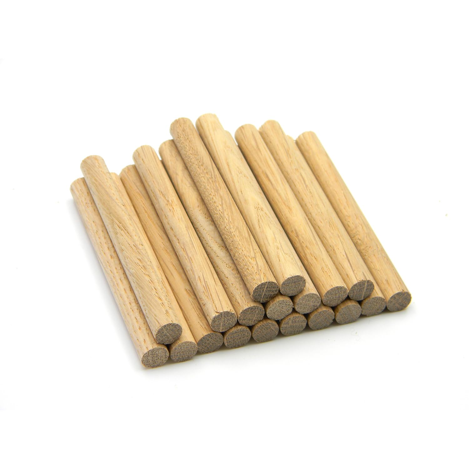 Premium Quality European Oak Dowel 9.5mm Diameter 100mm Long - Pack of 20