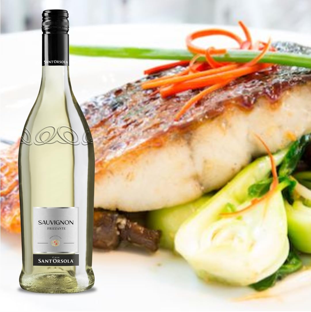 Sant'Orsola Mirage - Vino Sauvignon Frizzante, da Uva Sauvignon, Gusto Delicato, sapido, giustamente aromatico, 6x750 ml (Confezione da 2)