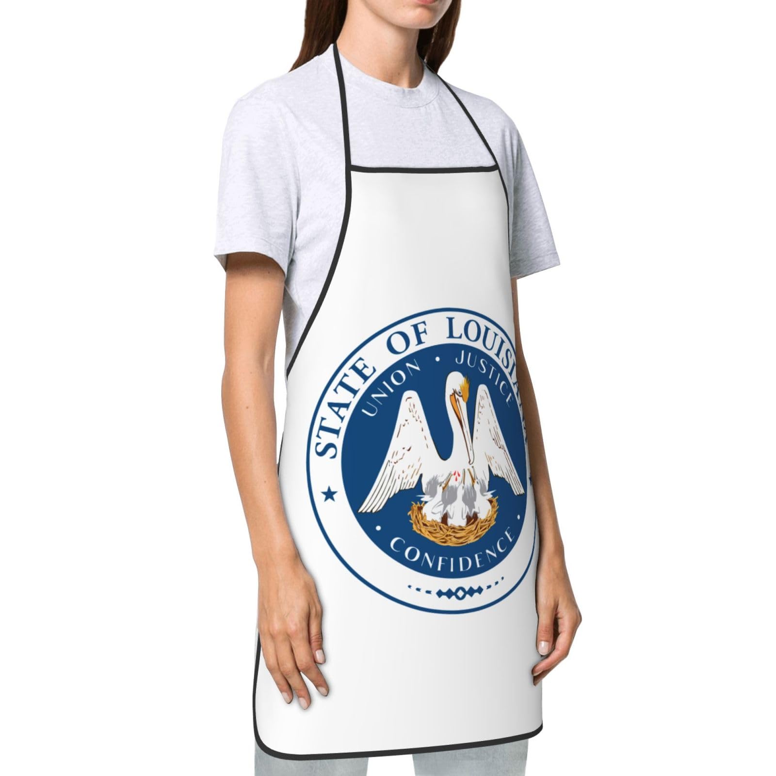 Tablier de cuisine unisexe avec drapeau et carte du Maine, doux et confortable pour homme et femme