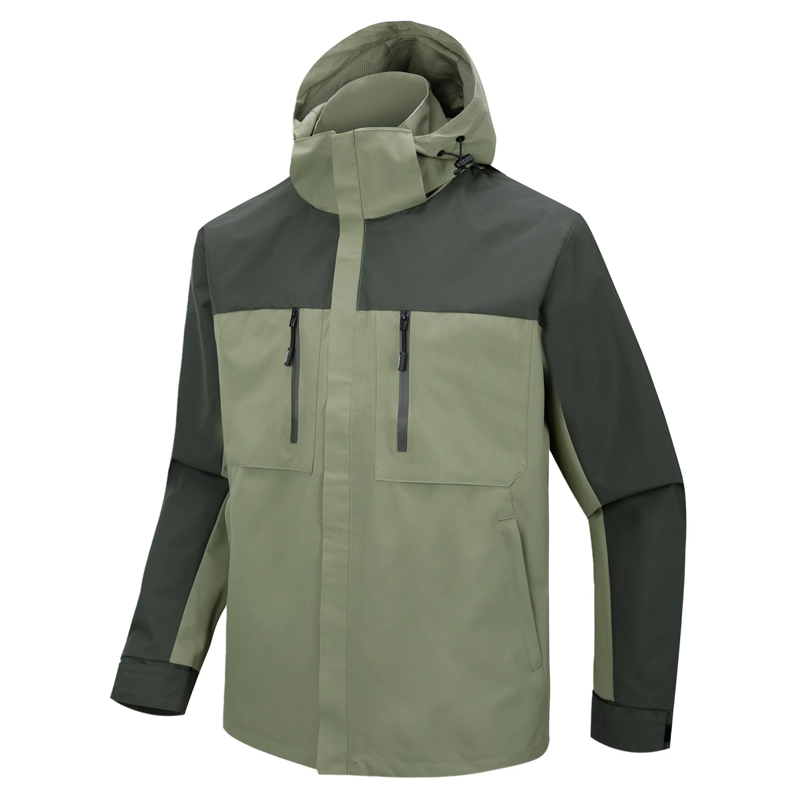 Oanviso Herren Blouson Jacke - Leichte Wasserdichte Regenjacke Mit Kapuze Für Outdoor