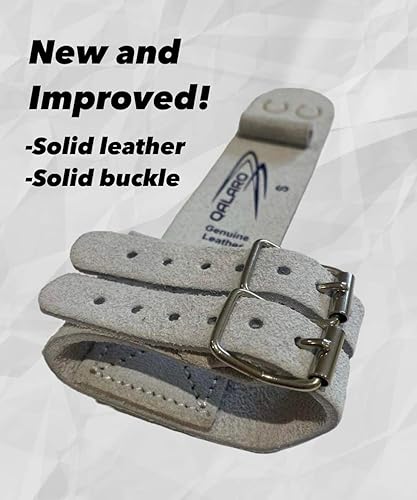 Miniatura 2 de Puños de doble hebilla para gimnasia para niñas, agarres de clavija, pulseras blancas de 4 pulgadas, bolsa de agarre, puños de gimnasia para niñas,