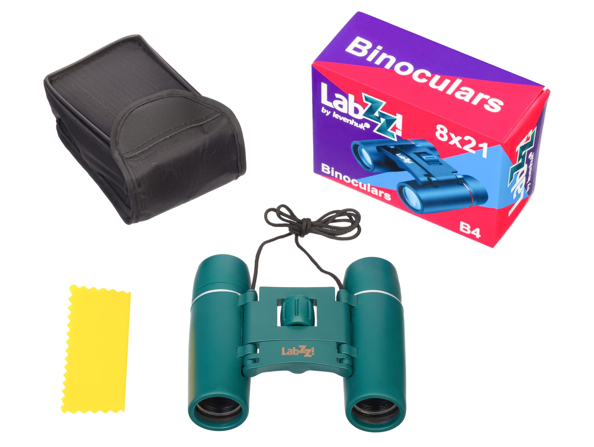 Prismáticos Levenhuk LabZZ B2 Para Niños: Compactos, Plegables, Con Óptica De Vidrio Y 6 Aumentos, Ideales Para Pequeños Exploradores