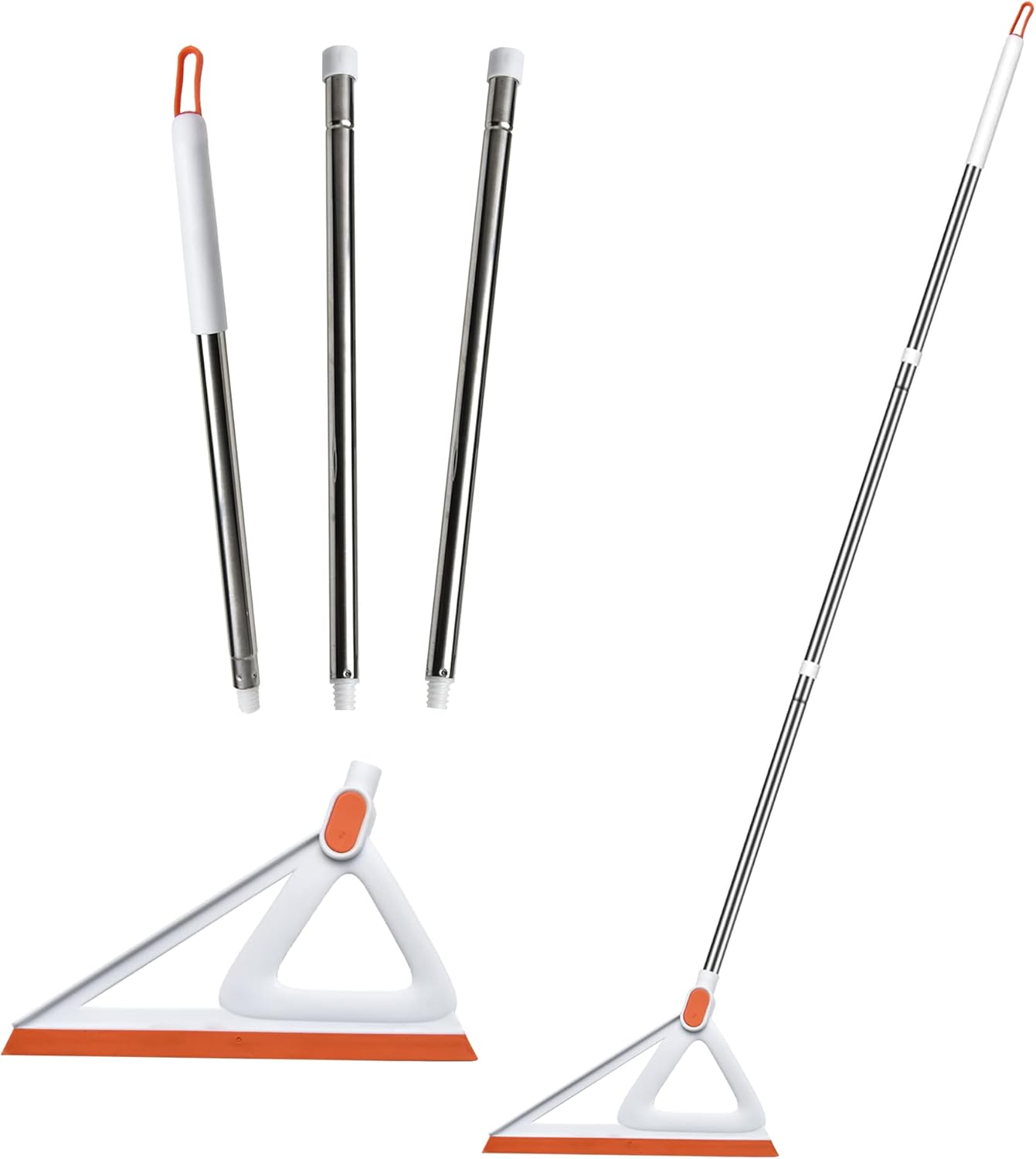 Multifunction Magic Broom, Rubber Squeegee Broom with 53