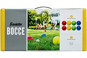 Franklin Sports Bocce Ball Set — 8 All-Weather Bocce Balls and 1 Pallino