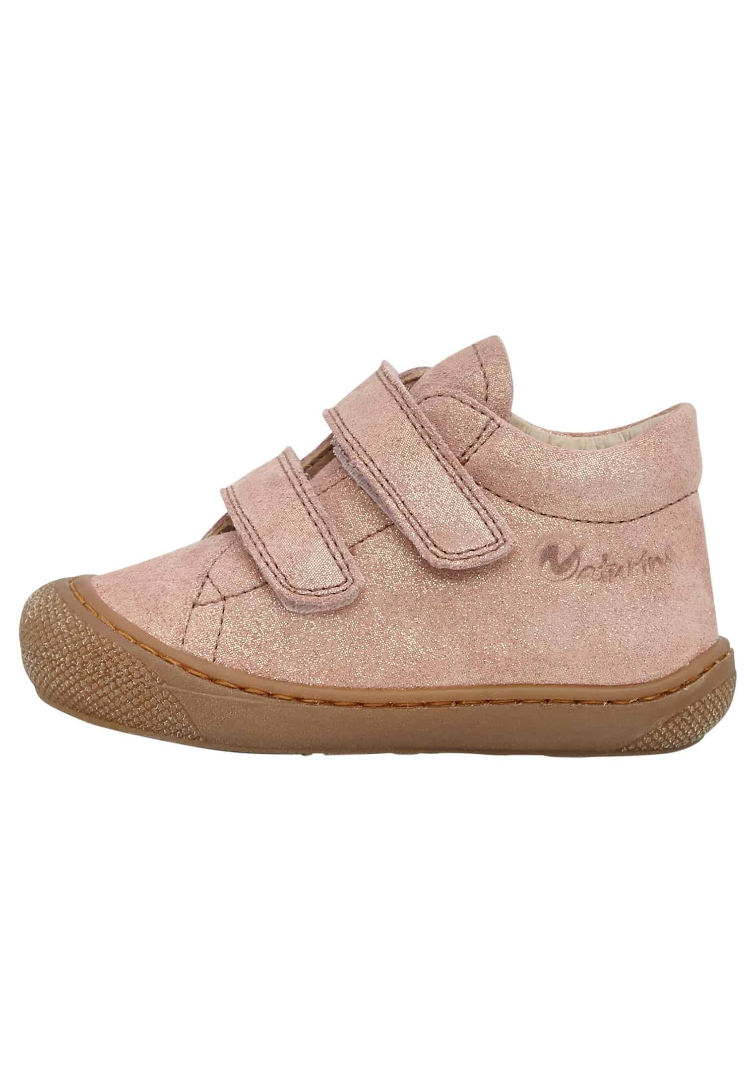 Scarpine primi passi in suede Rosa antico - COCOON