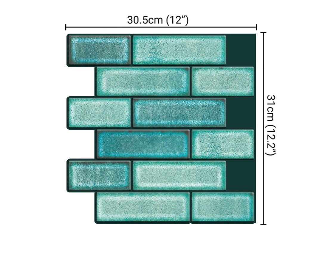 Mosaicowall - Piastrelle autoadesive per paraschizzi, 3D da