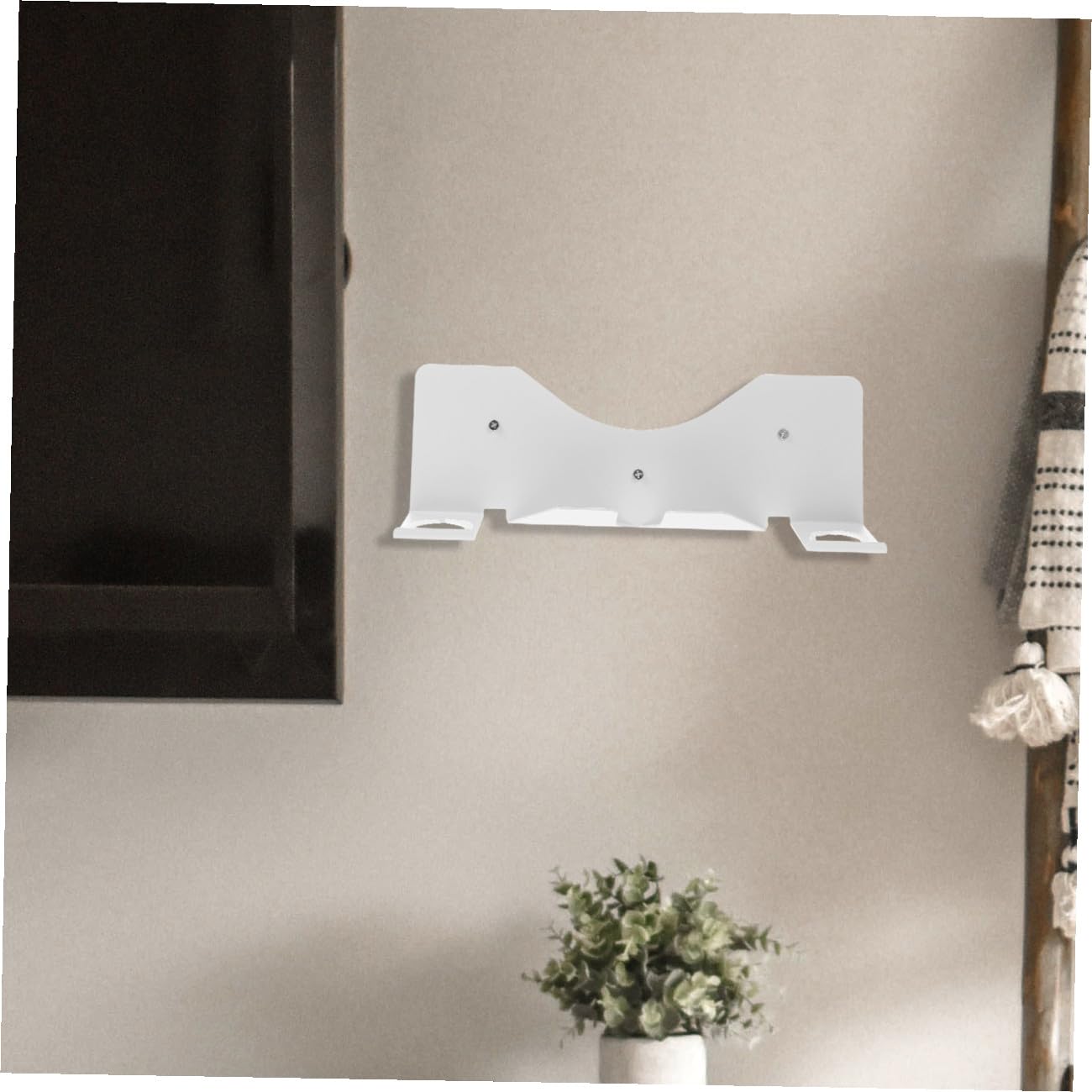 Mikikit Supporto a Muro per Visore VR in Ferro Bianco Organizer Compatto per Cuffie VR per Uso Quotidiano e Negozi