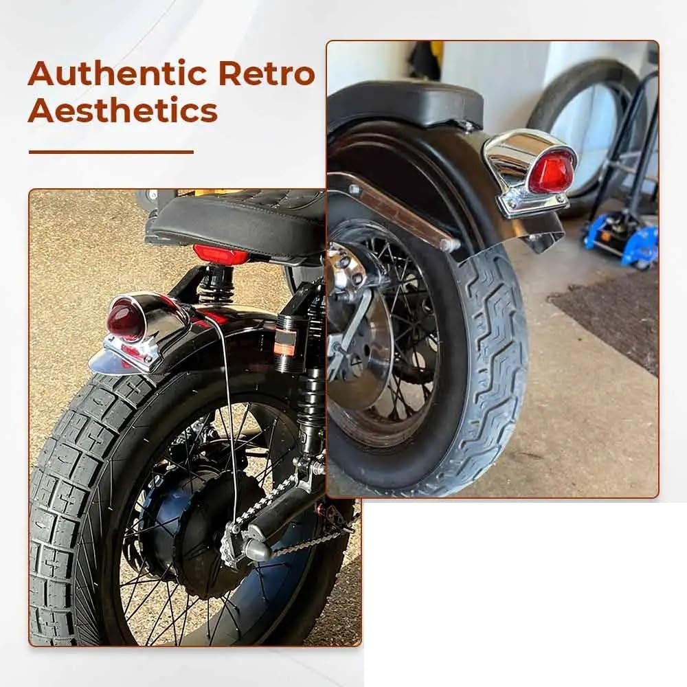 Pasuje do motocykli Harley Bobber Chooper Zastosowanie Światło tylne Chrome 1 szt. Część światło hamowania