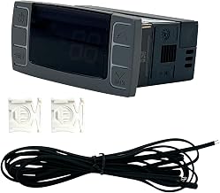 for Dixell XR06CX-4N1F1 Digital Thermostat Controller with Temperature Sensing Probe 120V 50-60Hz Temperature Controller for Refrigerators Freezer