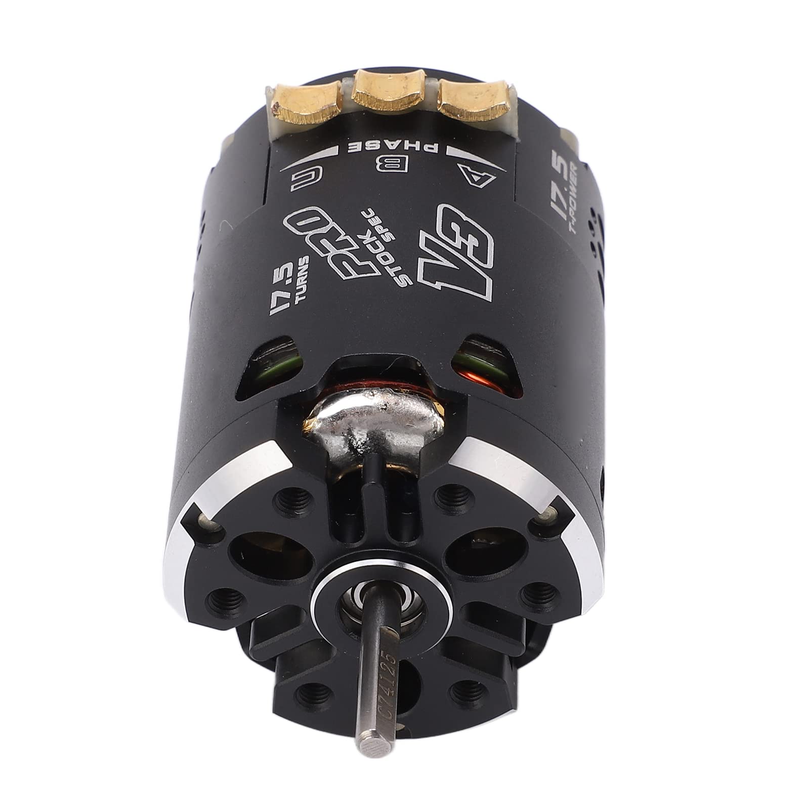 Pwshymi Silnik Bezszczotkowy z Czujnikiem 540 V3 o Wysokiej Wydajności 2300 Kv do Samochodów Terenowych 1/10 1/12 RC Czarny Fioletowy Aluminium