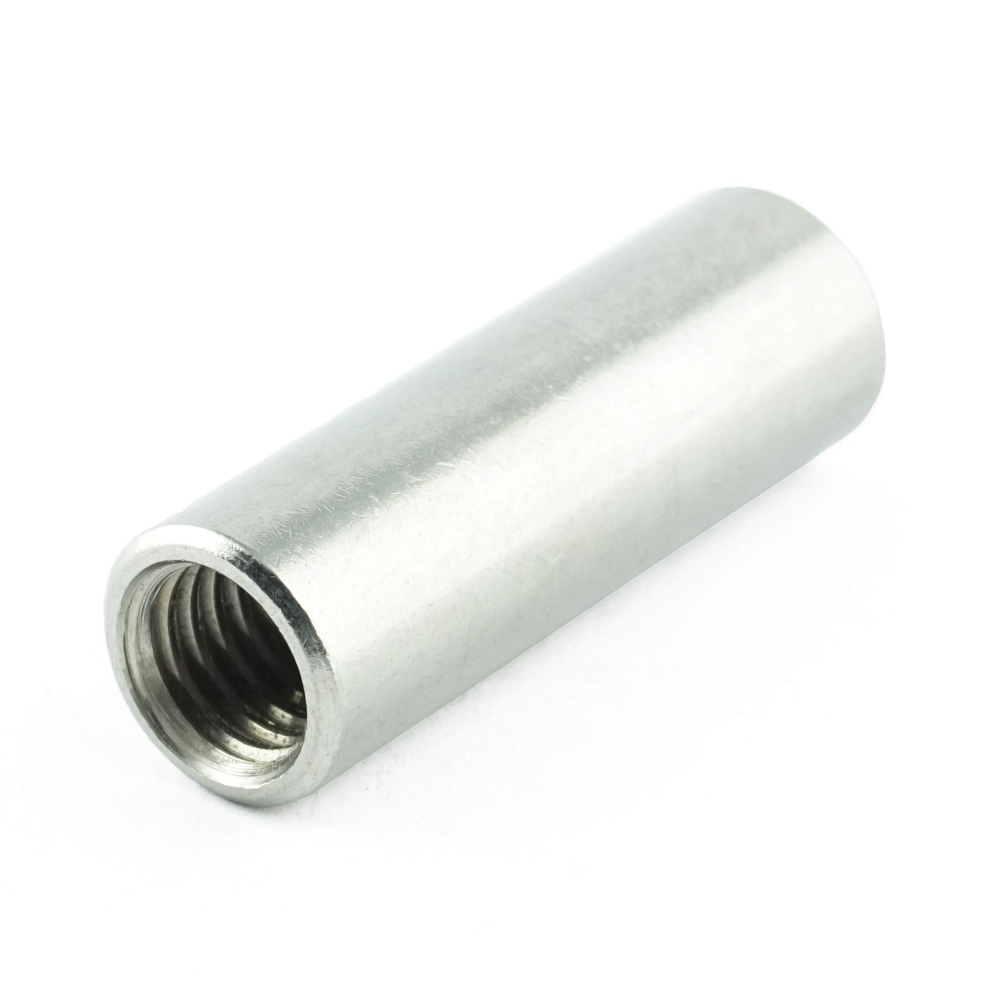 Manguito redondo M8 x 50 mm (10 unidades) – Manguitos roscados redondos – Acero inoxidable A2 V2A