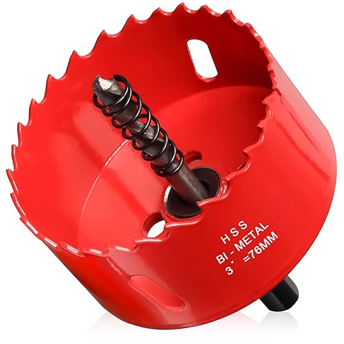 Sierra perforadora de 2 38 pulgadas (2.362 in) para madera y plástico, broca de núcleo de cortador de agujeros bimetálico HSS para paneles de yeso,