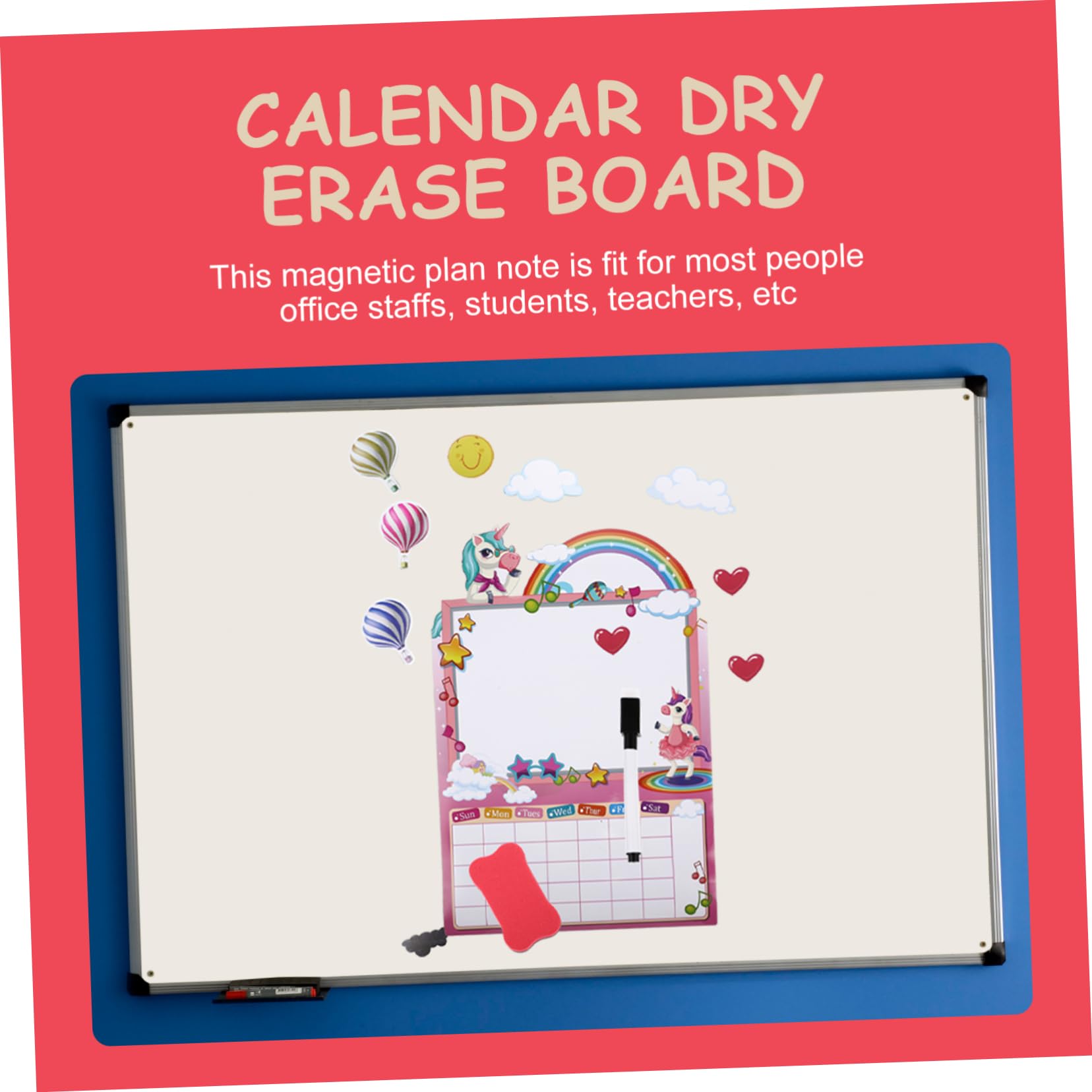 Alipis 5 Set Bloc notes mini lavagna mini frigorifero lavagnetta bambini lavagnette per bambini congelatore calendario da lavagna cancellabile a secco lavagna magnetica per frigorifero