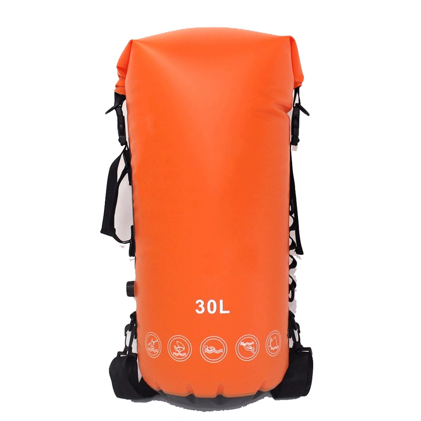 Plecaki turystyczne 30L nadmuchiwane wodoodporne torby do przechowywania w rzece Trekking torba sucha do kajaka rafting pływanie surfing