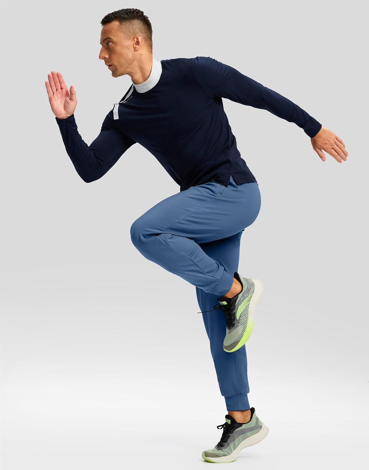 G Gradual Men's Fleece Joggers with Zipper Pockets Winter Warm Pants Water Resistant Athletic Workout Gym Sweatpants for Men - Image 7