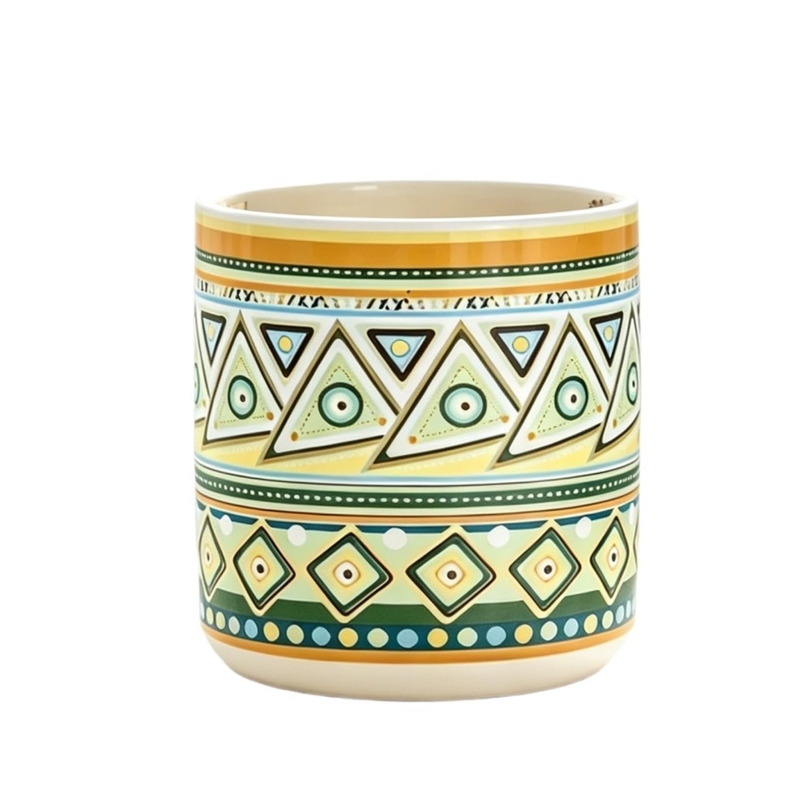 Uway modern Creative Round Ceramic Succulent Pot Minimalist Home Desktop Decoration for garden(A)