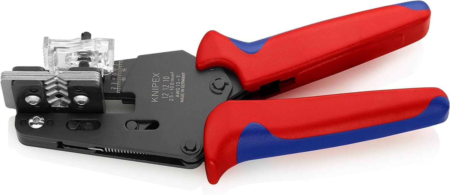 KNIPEX Precyzyjne szczypce do ściągania izolacji z ostrzami kształtowymi z osłonkami wielokomponentowymi 195 mm, 12 12 10