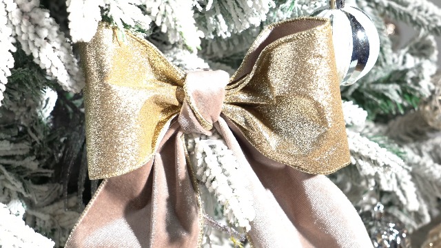 Amazon.com: LIZLOVESS Taupe Velvet Wired Ribbon with Glitter Back
