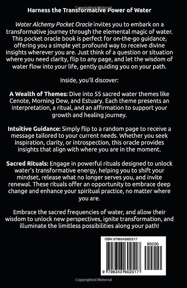 Water Alchemy Pocket Oracle: 55 Water Frequencies - Bring Clarity and Divine Guidance to Navigate Your Everyday Life (Elemental Alchemy Pocket Oracle Series) - Image 2