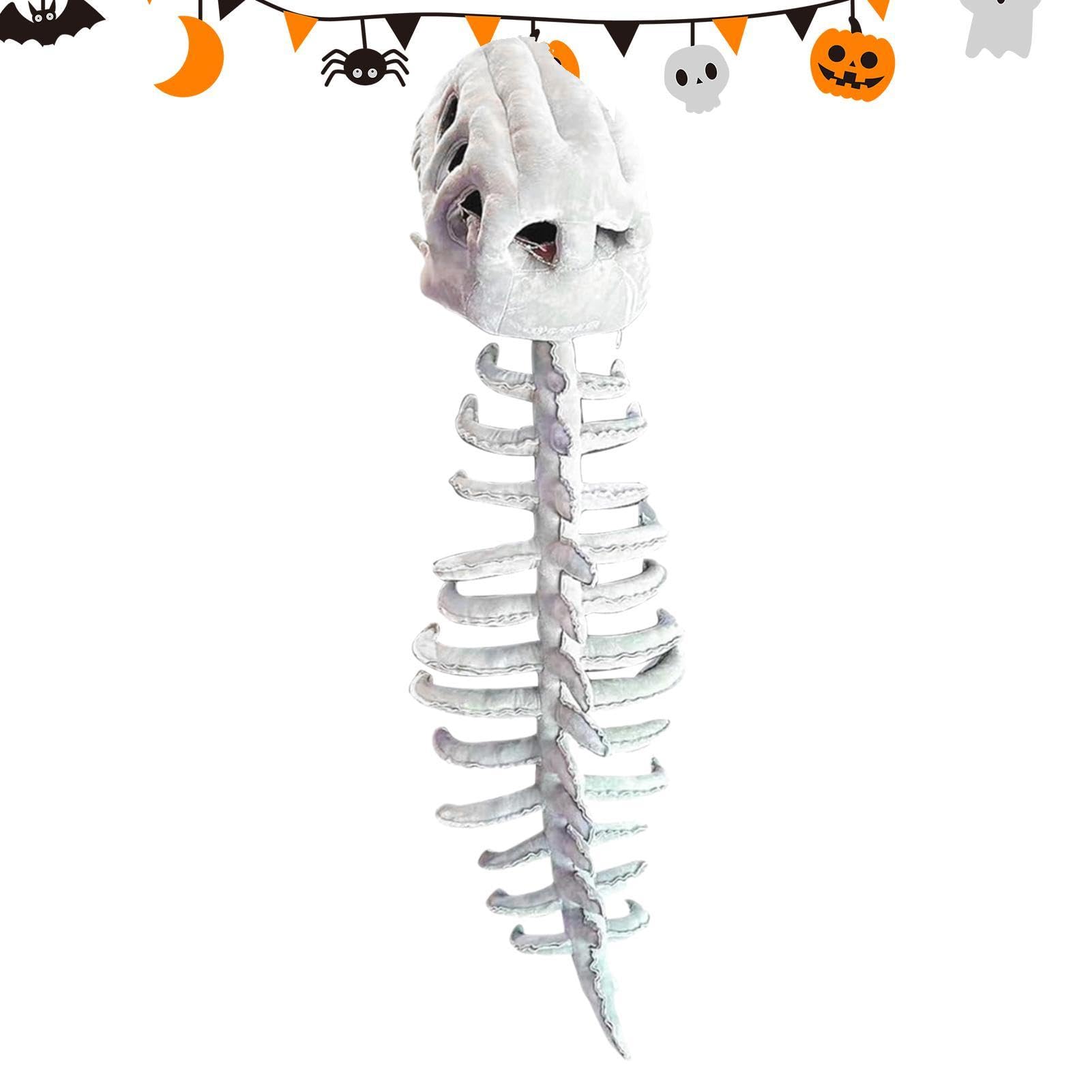 Generico Costume di Dinosauro Abito per Cosplay e di Ruolo | Accessorio Costume Scheletro Dinosauro Halloween con Effetto Sonoro Feste Halloween Spettacoli Teatrali a Tema Party