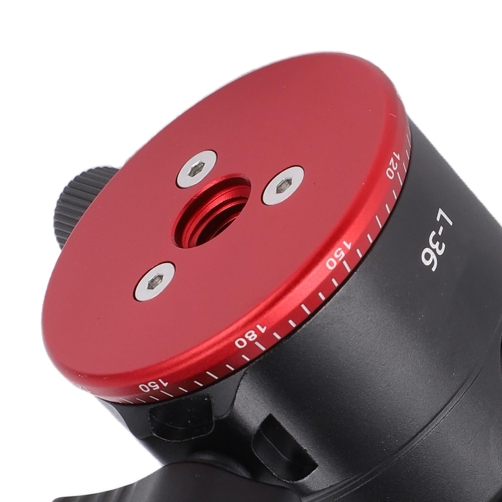 Zunate Testa a Sfera Panoramica a 360°, con Livella a Bolla e Piastra a Sgancio Rapido, Attacco per Treppiede con Filettatura 3/8" per Fotocamera DSLR, Carico 6 Kg, Lega di Allumi