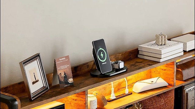 Amazon｜IKIFLY ベッドフレーム ダブル ファブリックベッド収納宮棚