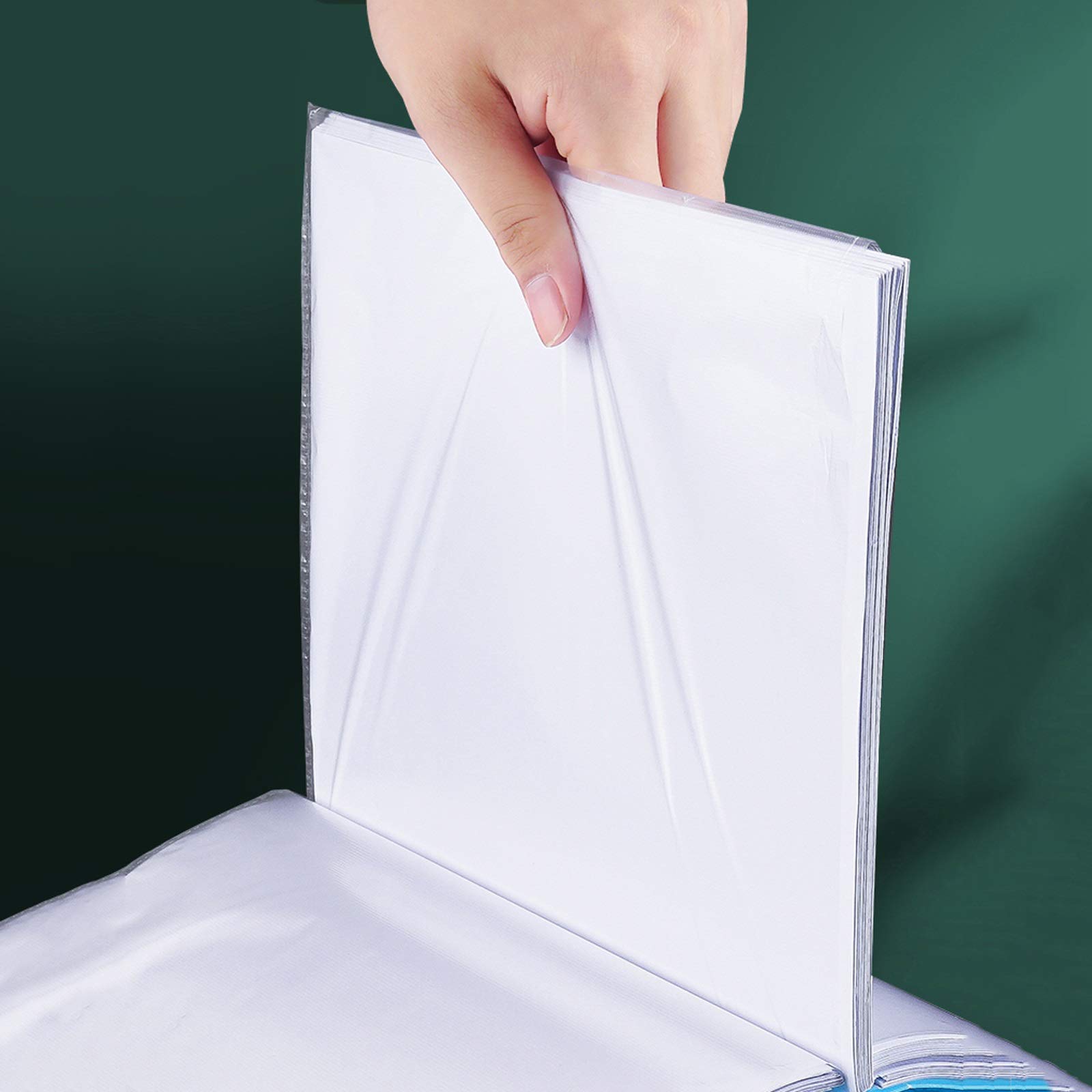 Blocco Appunti Portablocco Cartella di 100 pagine Multi-funzione A4 Binder Cartella di file di grande capacità di grande capacità Organizzatore del documento per documenti / pittura / musica Punteggi