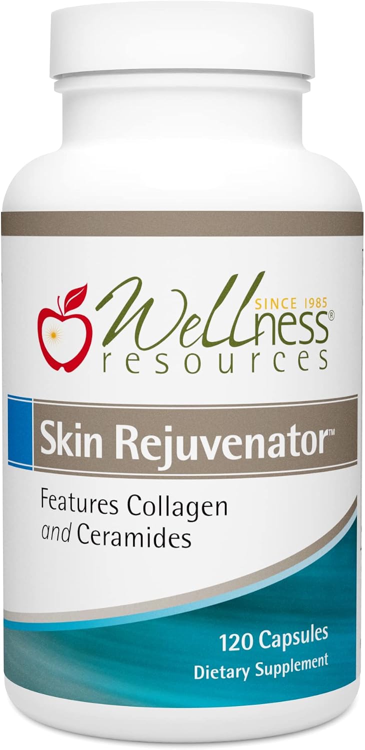 Skin Rejuvenator with Verisol Collagen, Ceramides, MSM, Lycopene, GSE, Green Tea (120 Capsules)