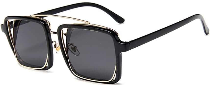 blinde サングラス double bobble Silver Double Bridge Grandpa Metal Gradient Sunglasses with