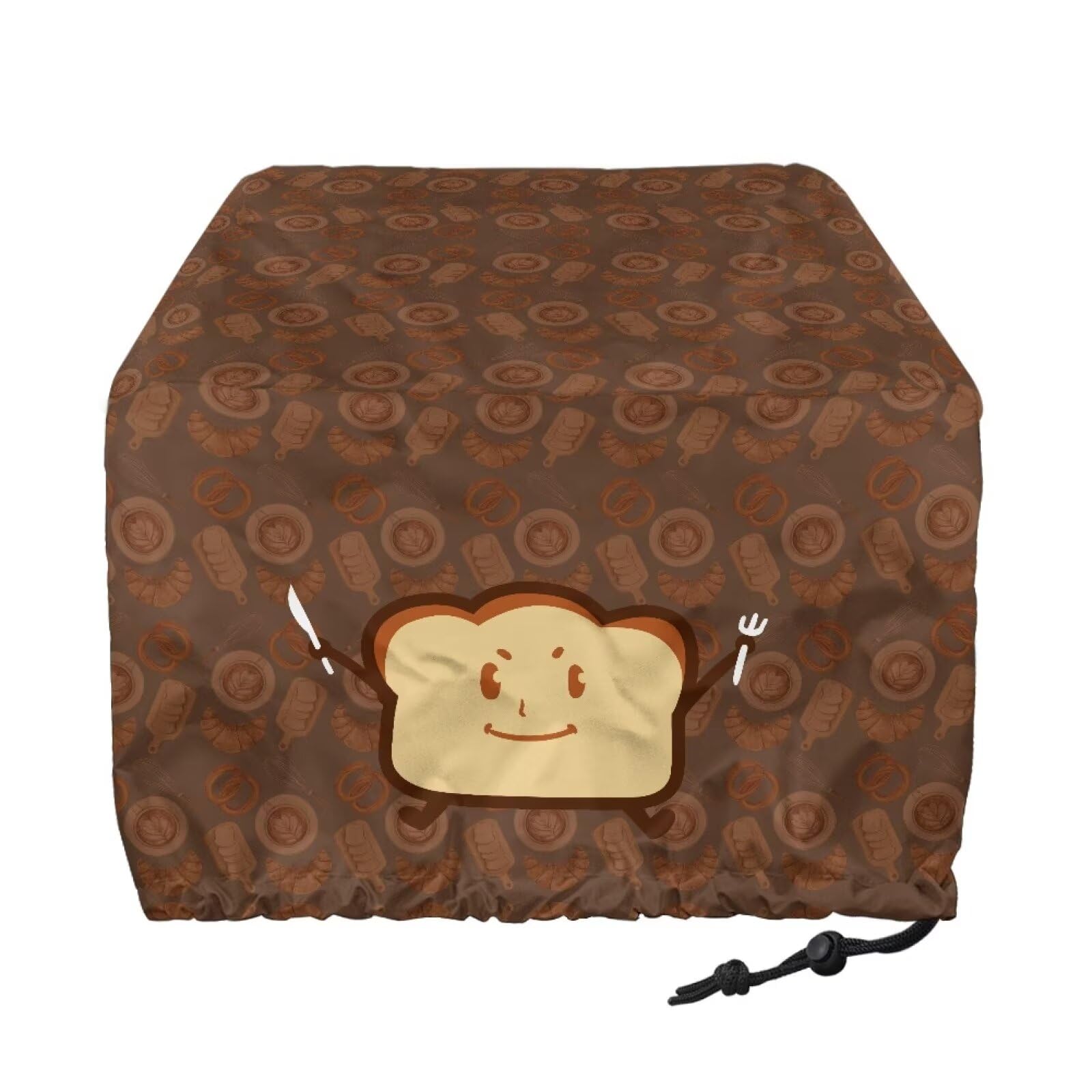 Yorfeemge 4 Slice Toaster Cover Cartoon Toast Bread Maker Cover Dust-proof Toaster Oven Cover for Small Appliance Covers Protector Kitchen Accessories