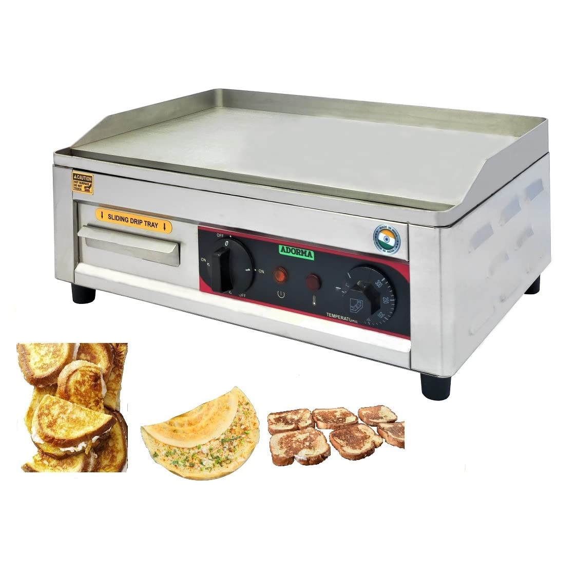 GP18x12 1800W Stainless Steel Griddle Plate with Automatic temperature control upto 300 ˚C heavy duty commercial purpose with 1 Year Warranty…-image-38