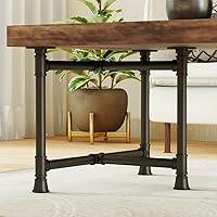 Vista 1 de Patas de metal para mesa de café de 16 pulgadas, patas de banco negras, patas de silla de escritorio resistentes para muebles, juego de 2, base