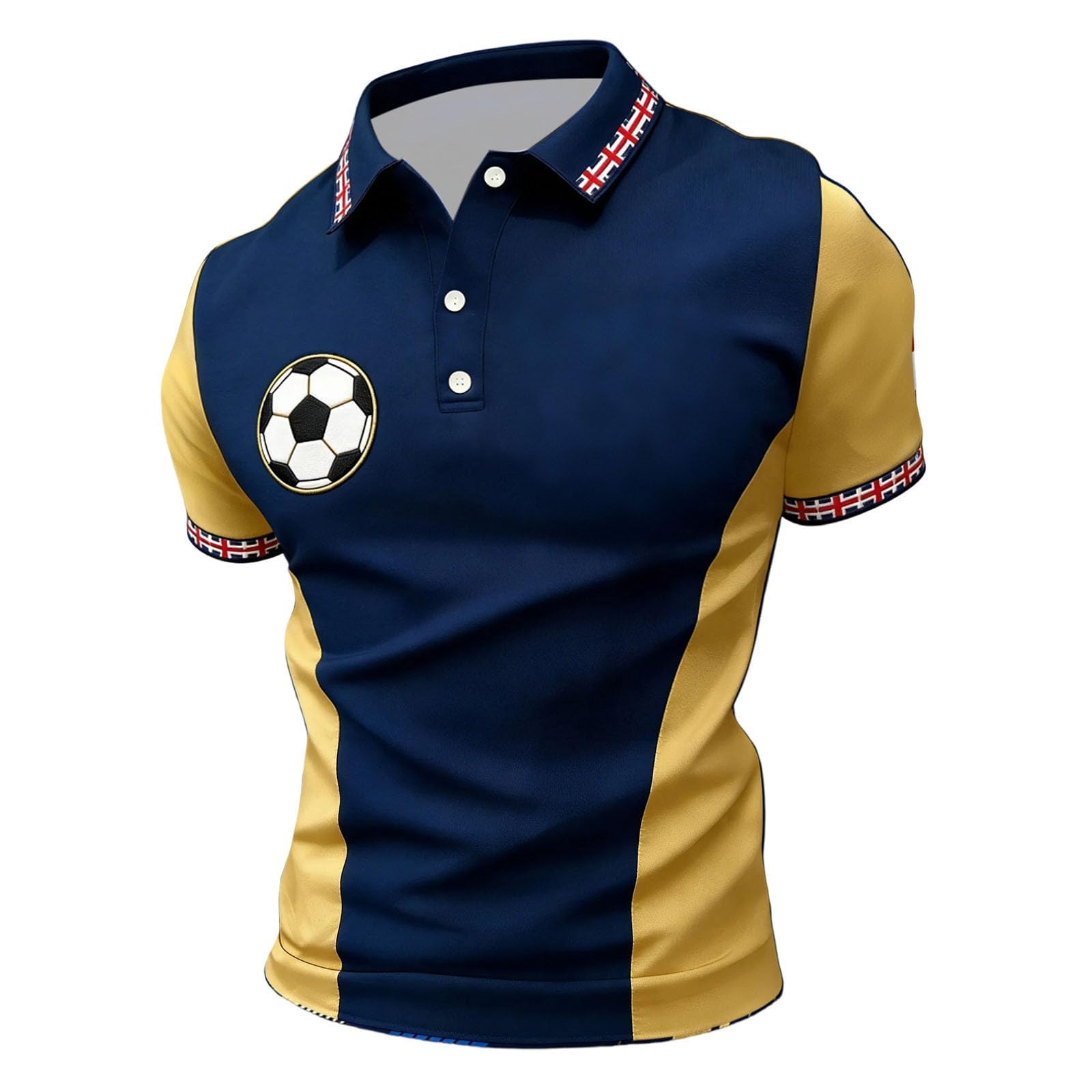 England St George's Cross Polo Shirt Classic Polo Shirt with Red England Flag Design Perfect for Football Fans Comfortable for Everyday Wear and Matches
